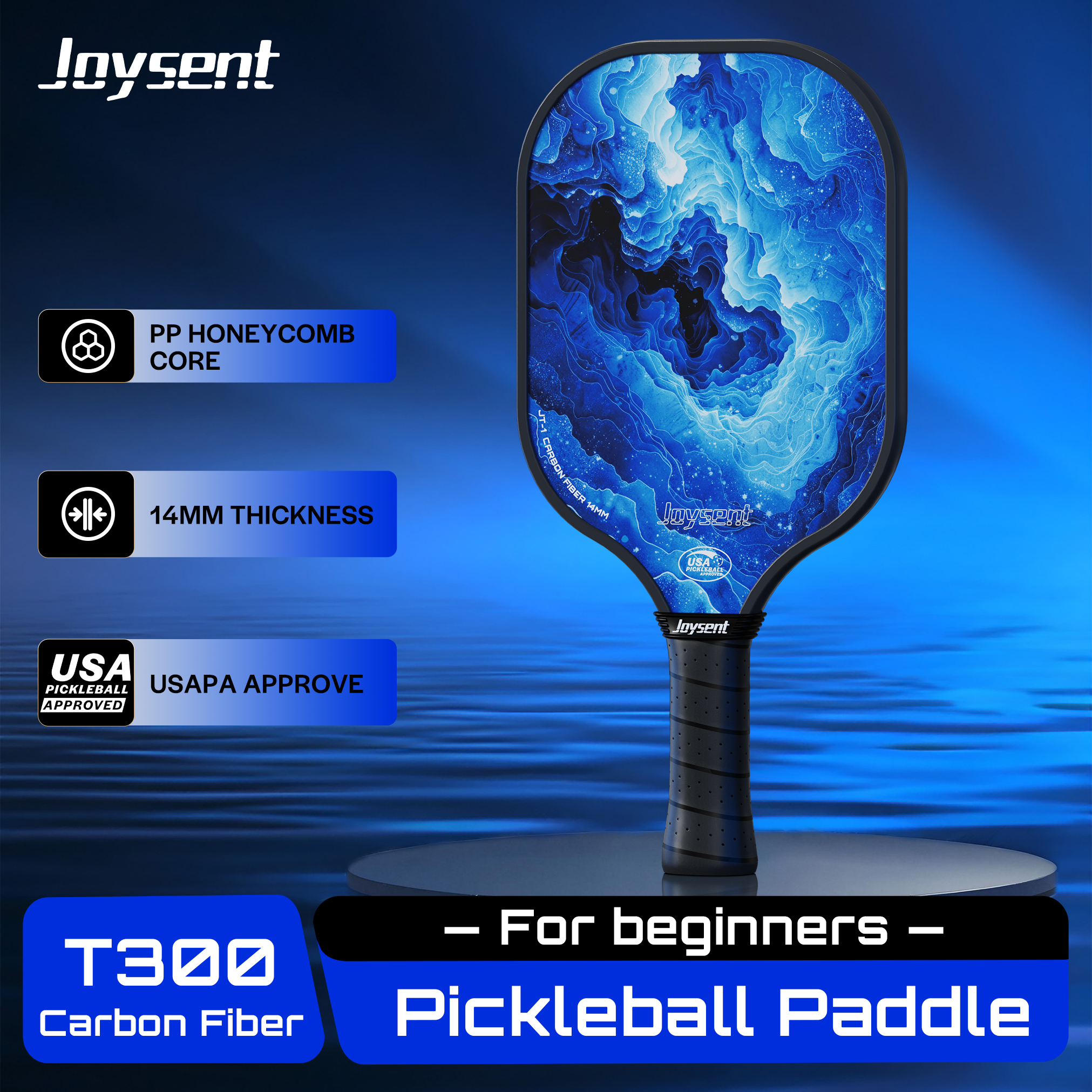 Crepe Pan Carbon - Joysent USAPA Approve Pickleball Paddle T300