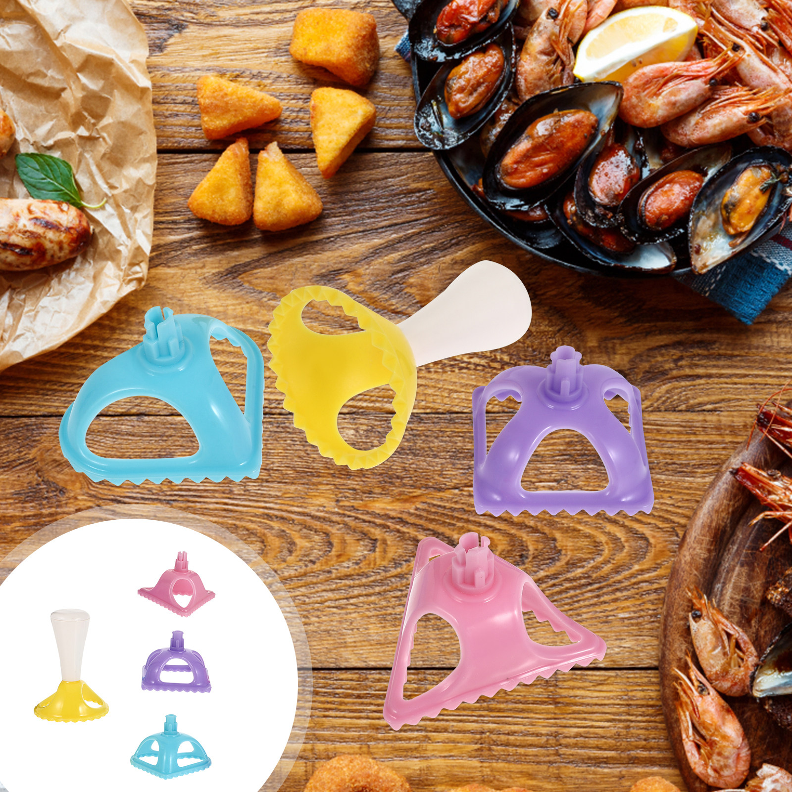 4Pcs Dumpling Turnover Mold Se - Dumpling Press Set incelemesi ve fiyatı