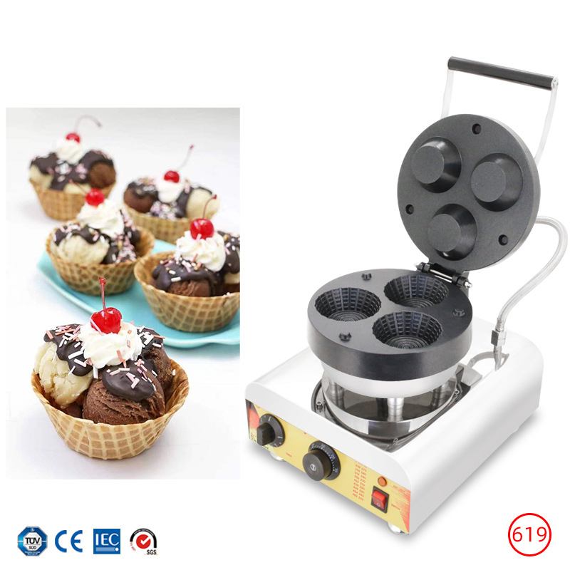 Commercial Triple-Hole Ice Cre - Waffle Cone Maker incelemesi ve fiyatı