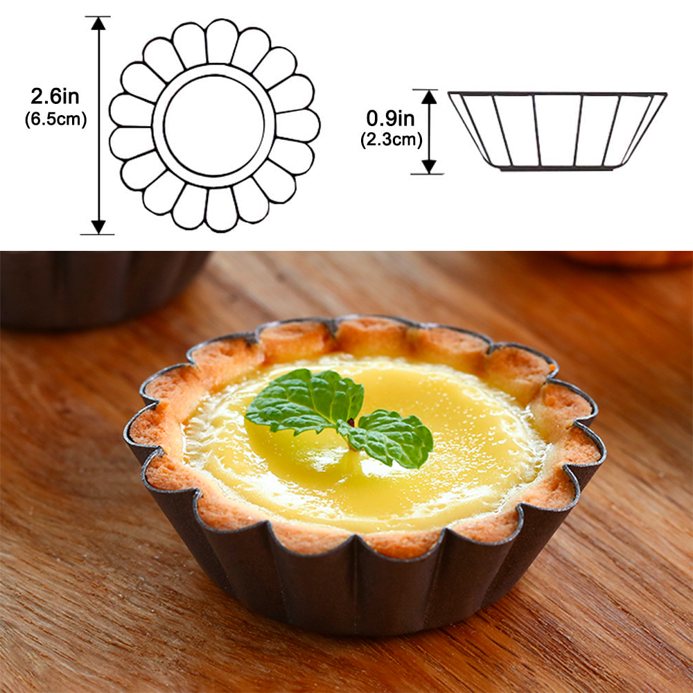 12Pcs Pan Mold Tart Quiche Fla - Egg Waffle Pan incelemesi ve fiyatı