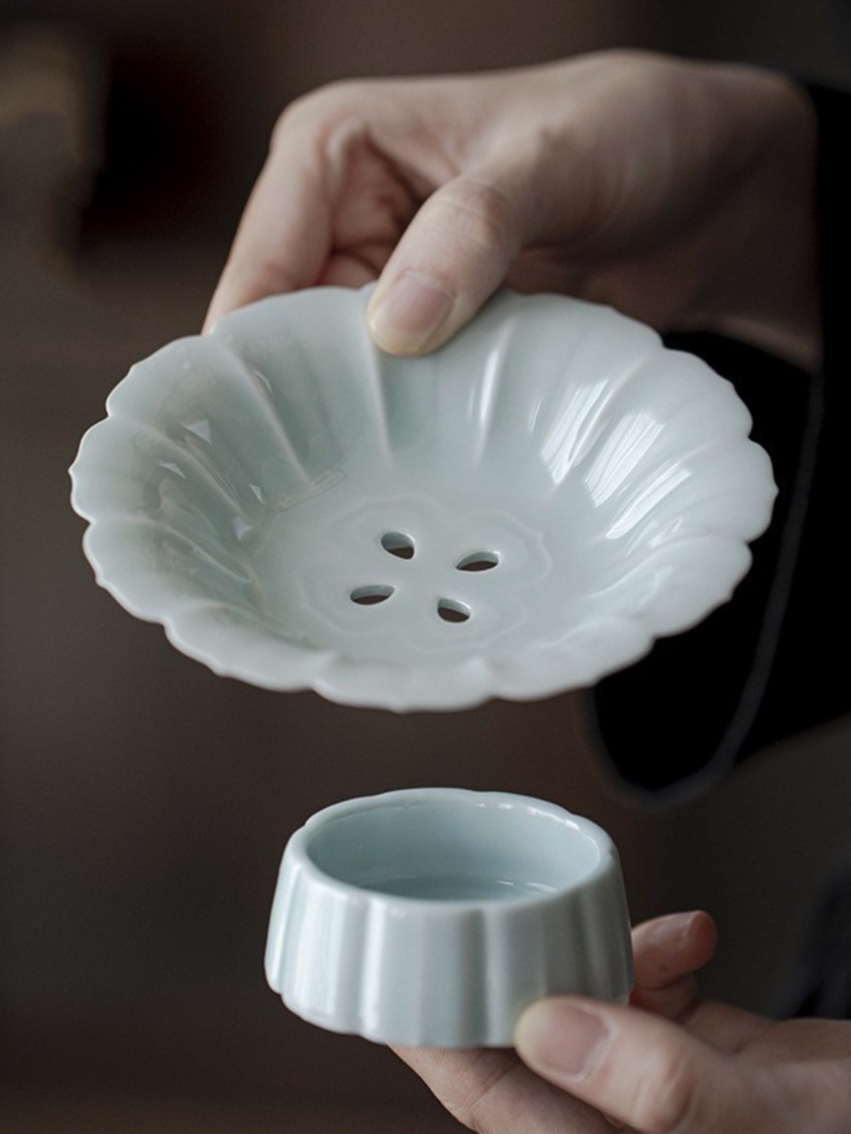 Chinese Style Ceramic Lotus Pe - Dim Sum Basket incelemesi ve fiyatı