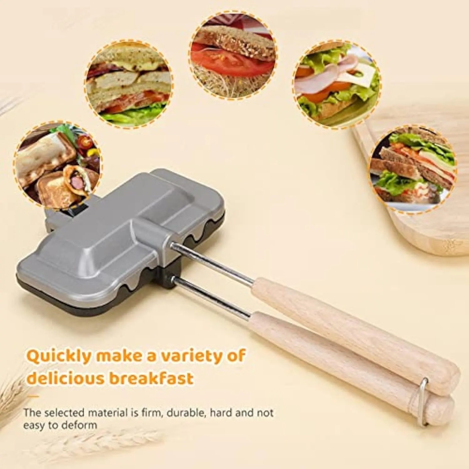 Breakfast Sandwich Maker, 4w1h - Hot Dog Press incelemesi ve fiyatı