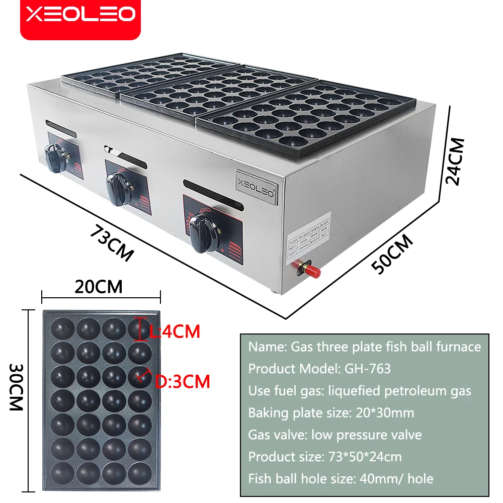XEOLEO Commercial Desktop 3-pl - Takoyaki Grill Plate incelemesi ve fiyatı