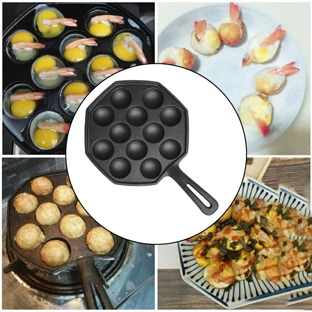 Cast Iron 12 Pits For Baking T - Takoyaki Grill Plate incelemesi ve fiyatı