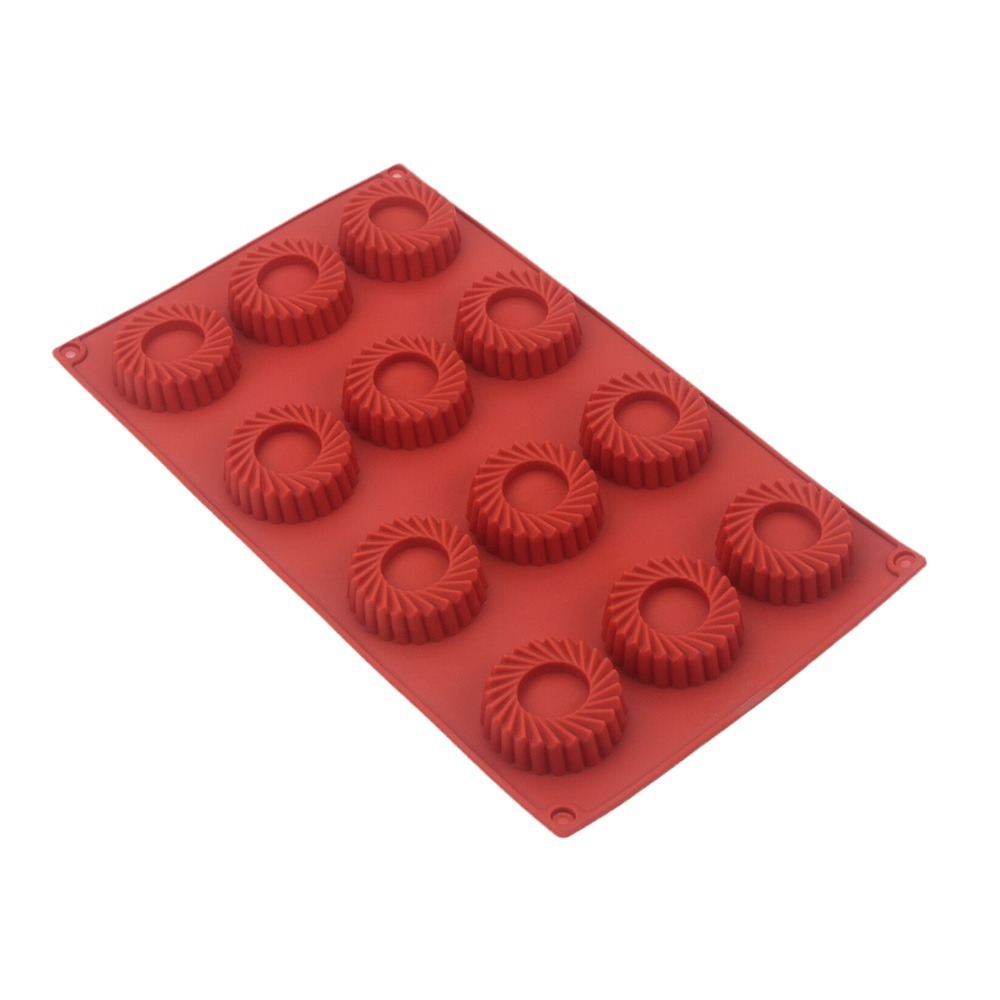 12 Holes Circular Vortex Shape - Donut Mold Silicone incelemesi ve fiyatı