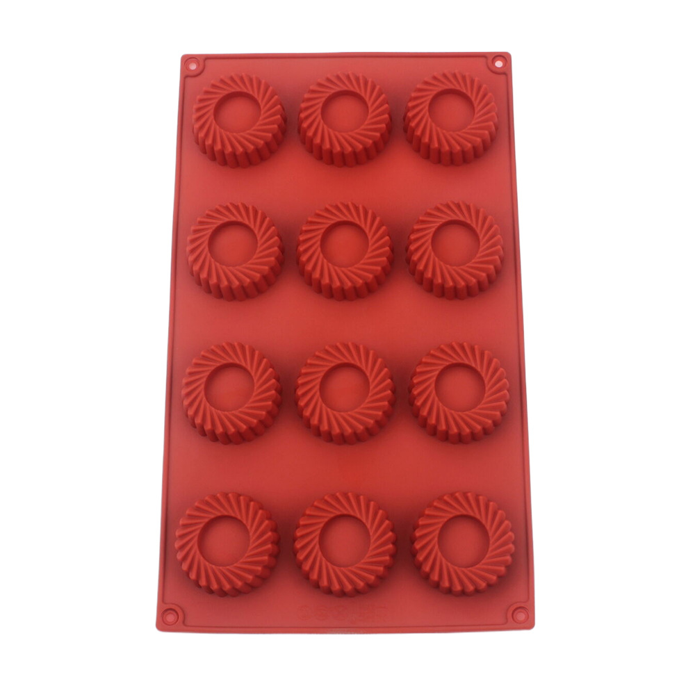 12 Holes Circular Vortex Shape - Donut Mold Silicone incelemesi ve fiyatı