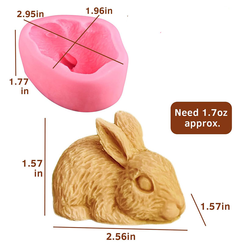 3D Rabbit Silicone Soap Mold E - Bunny Cake Mold incelemesi ve fiyatı