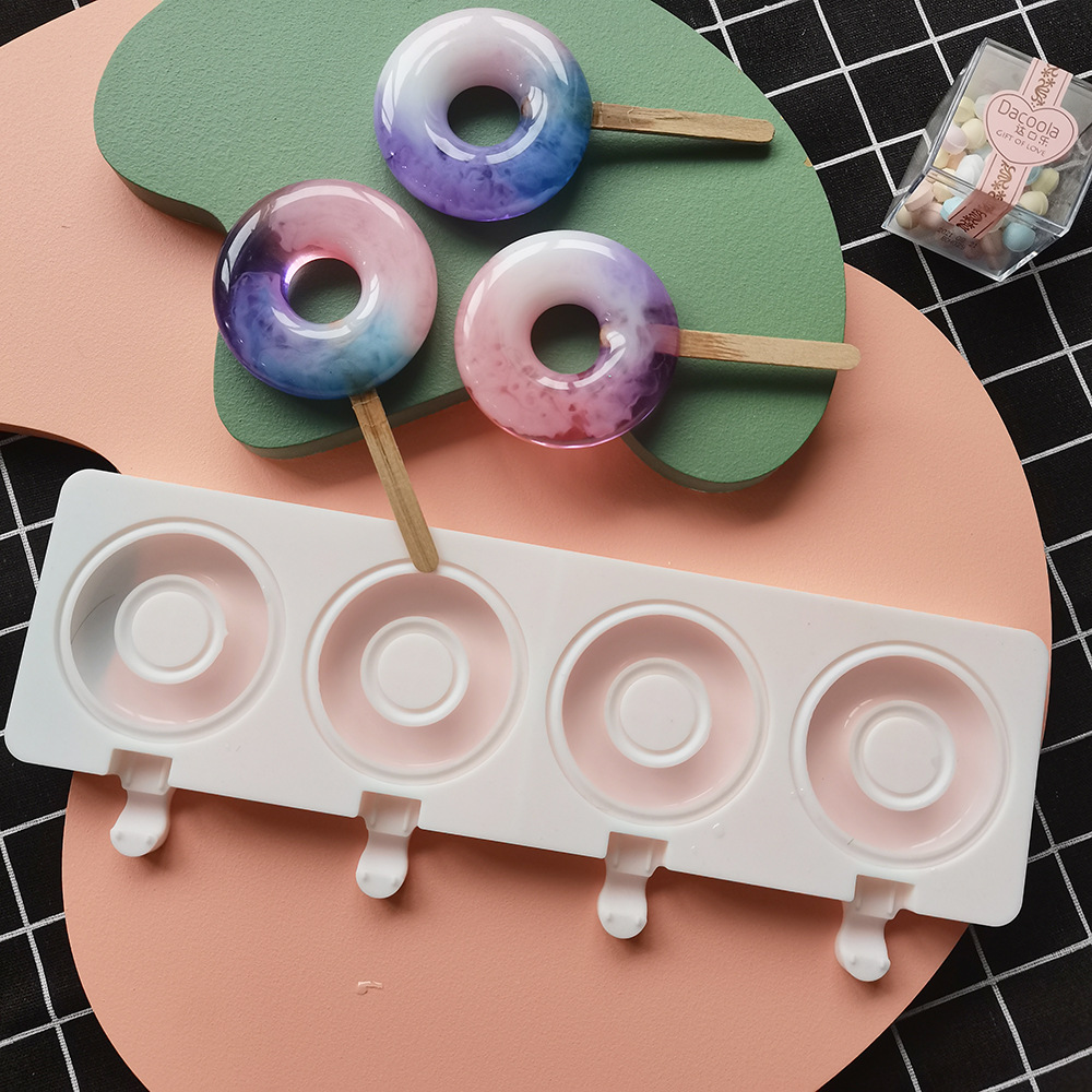 Large Donut 4 Cavity Ice Cream - Donut Mold Silicone incelemesi ve fiyatı