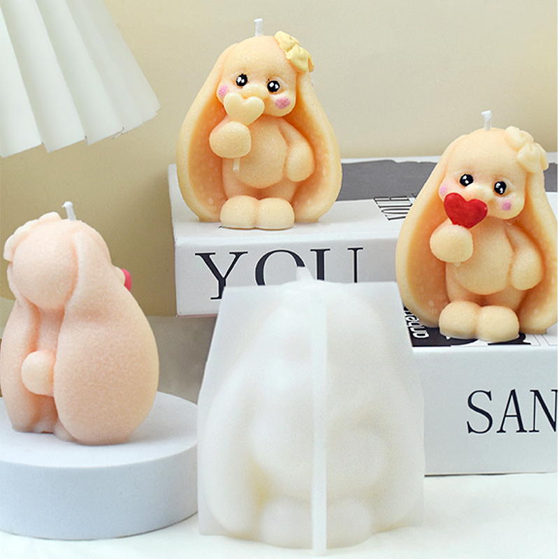 3D Long-eared Rabbit Silicone  - Bunny Cake Mold incelemesi ve fiyatı