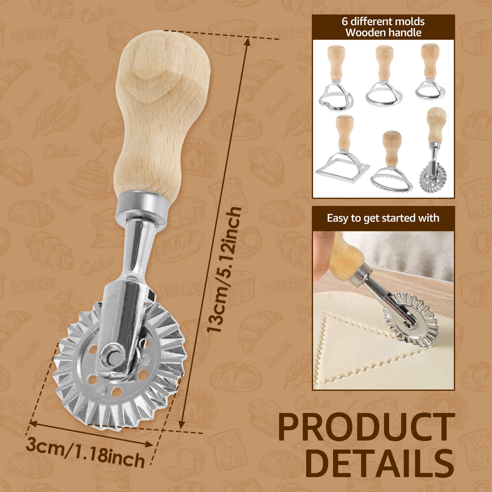 6Pcs Ravioli Maker Set Ravioli - Dumpling Press Set incelemesi ve fiyatı