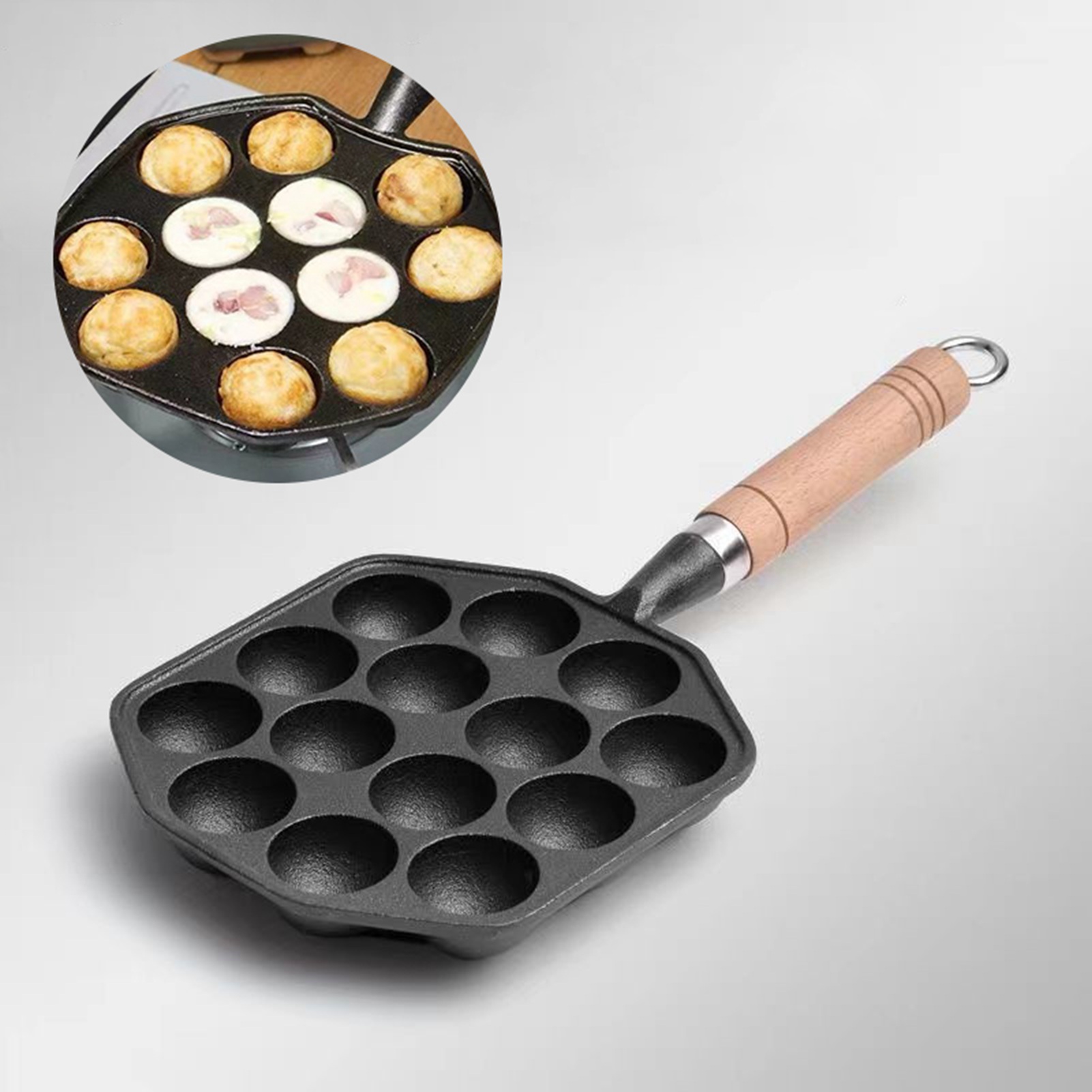 14 Holes Takoyaki Pan Nonstick - Egg Waffle Pan incelemesi ve fiyatı