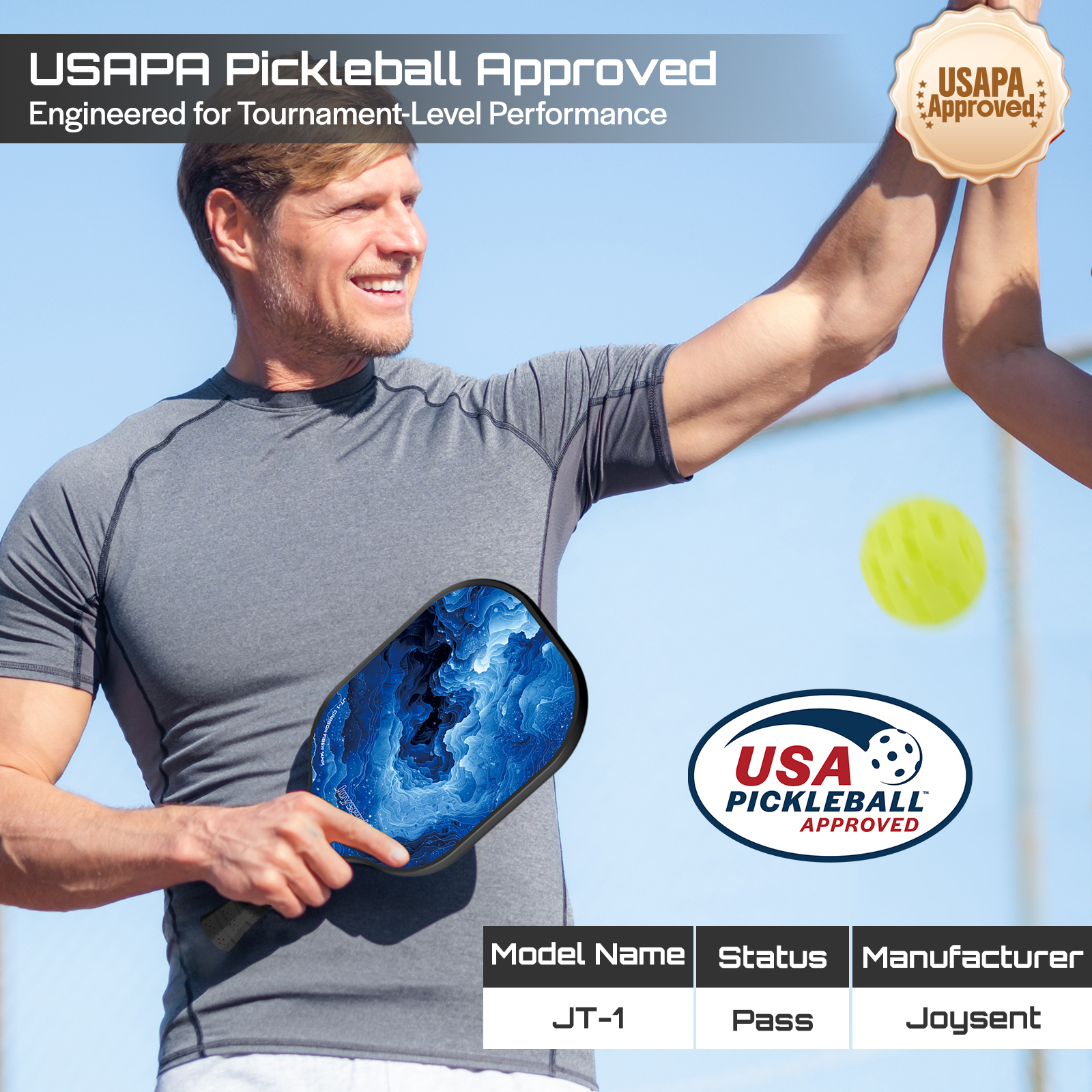 Joysent USAPA Approve Pickleba - Crepe Pan Carbon incelemesi ve fiyatı