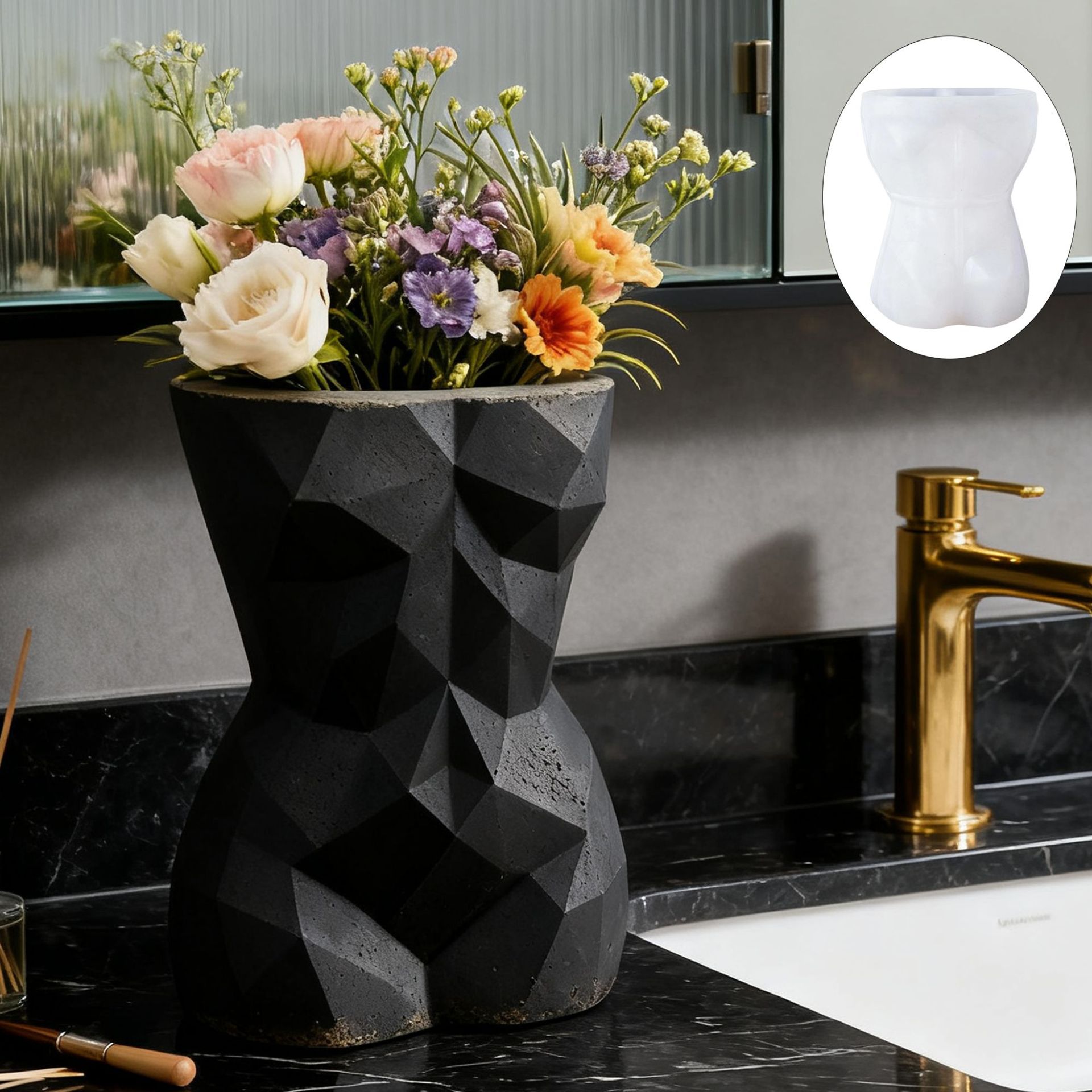 3D Geometric Female Body Flowe - Potsticker Mold incelemesi ve fiyatı