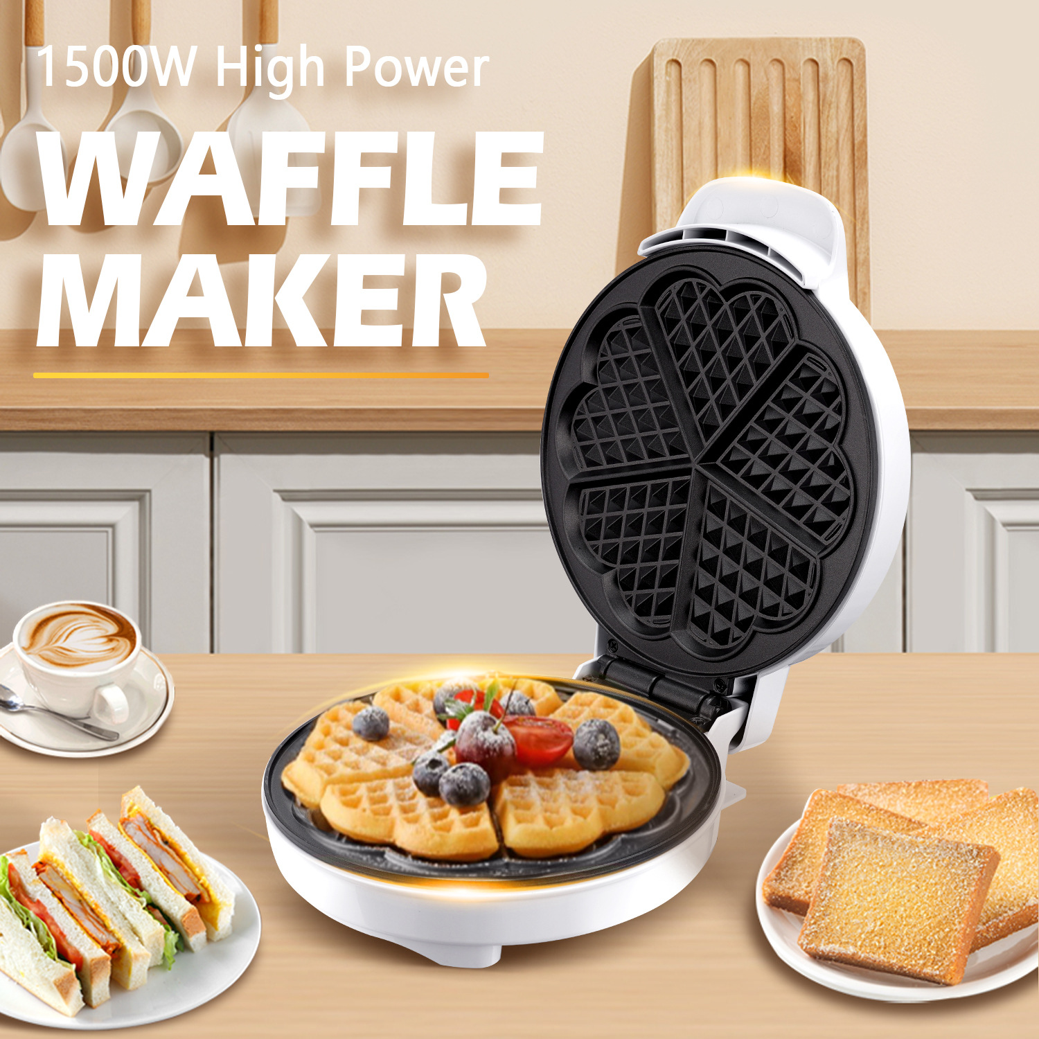 Breakfast Waffle Molds Egg Cak - Mini Pancake Griddle incelemesi ve fiyatı