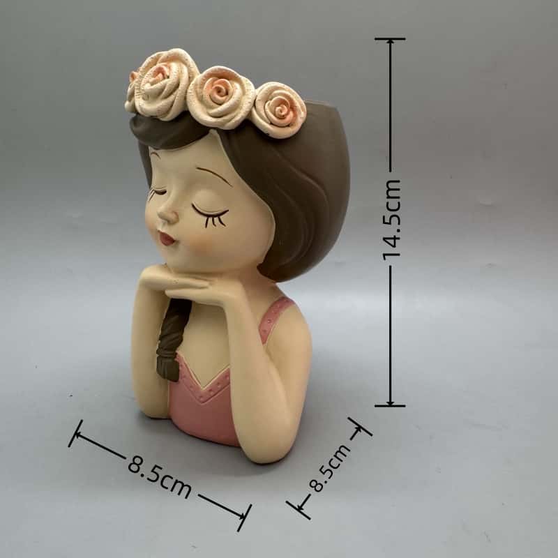 Cute girl flower pot silicone  - Potsticker Mold incelemesi ve fiyatı