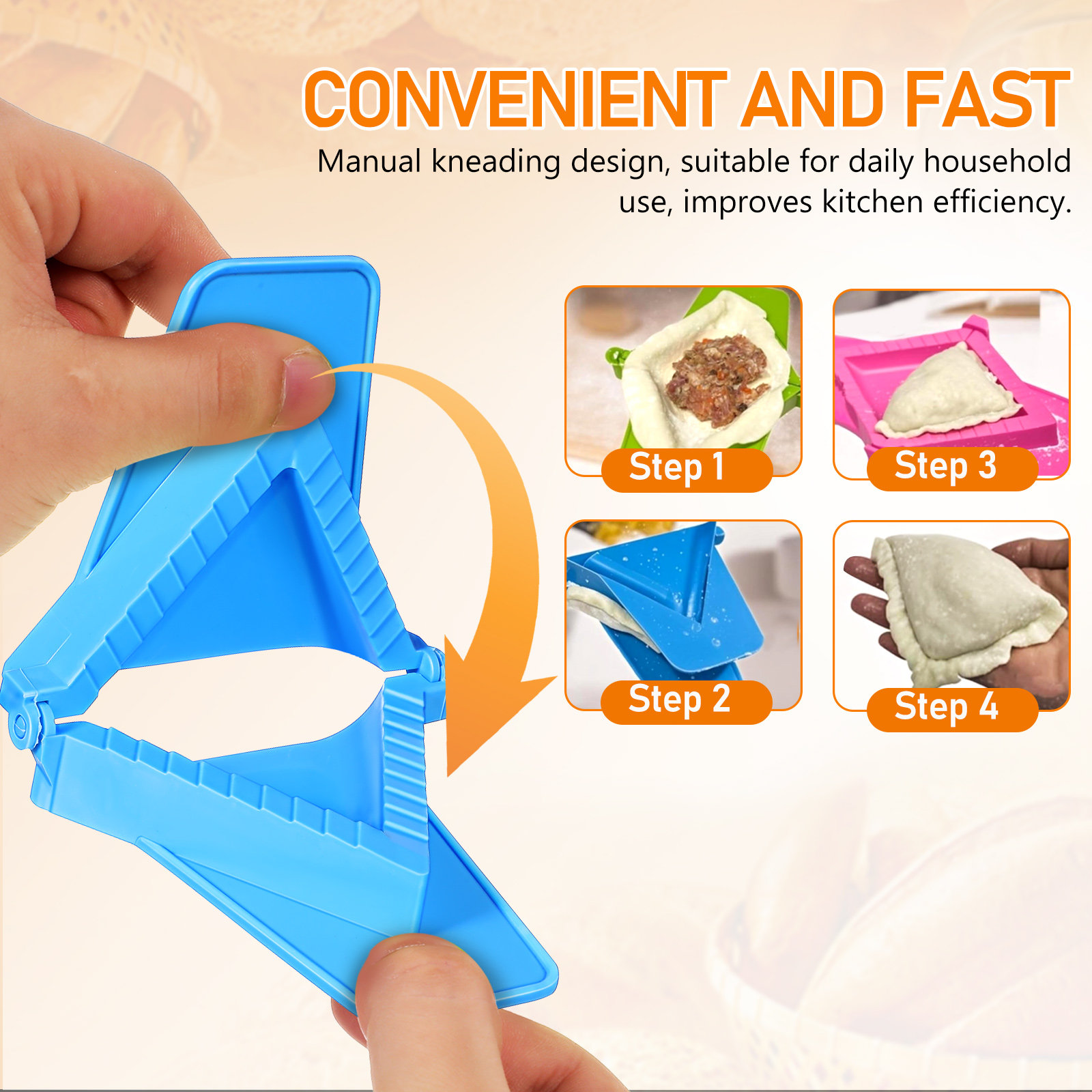 3Pcs Dumpling Mold Plastic Set - Dumpling Press Set incelemesi ve fiyatı