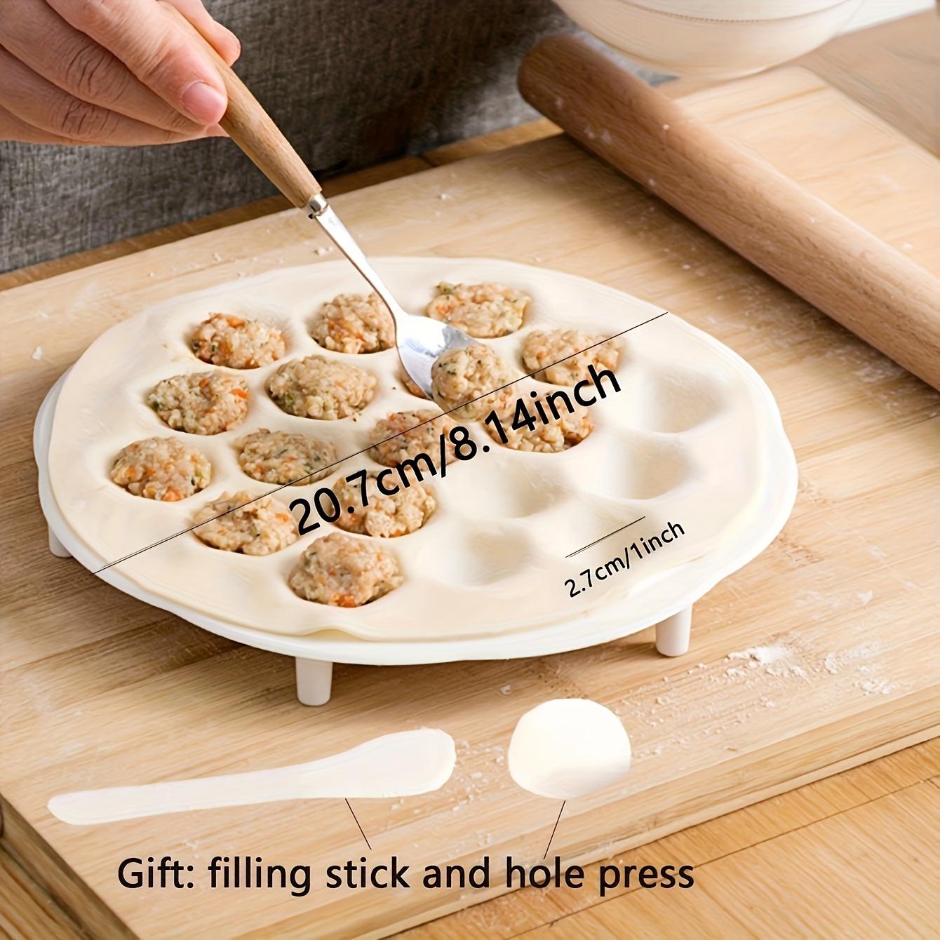 1pc- Simple Chinese Dumplings  - Dumpling Press Set incelemesi ve fiyatı
