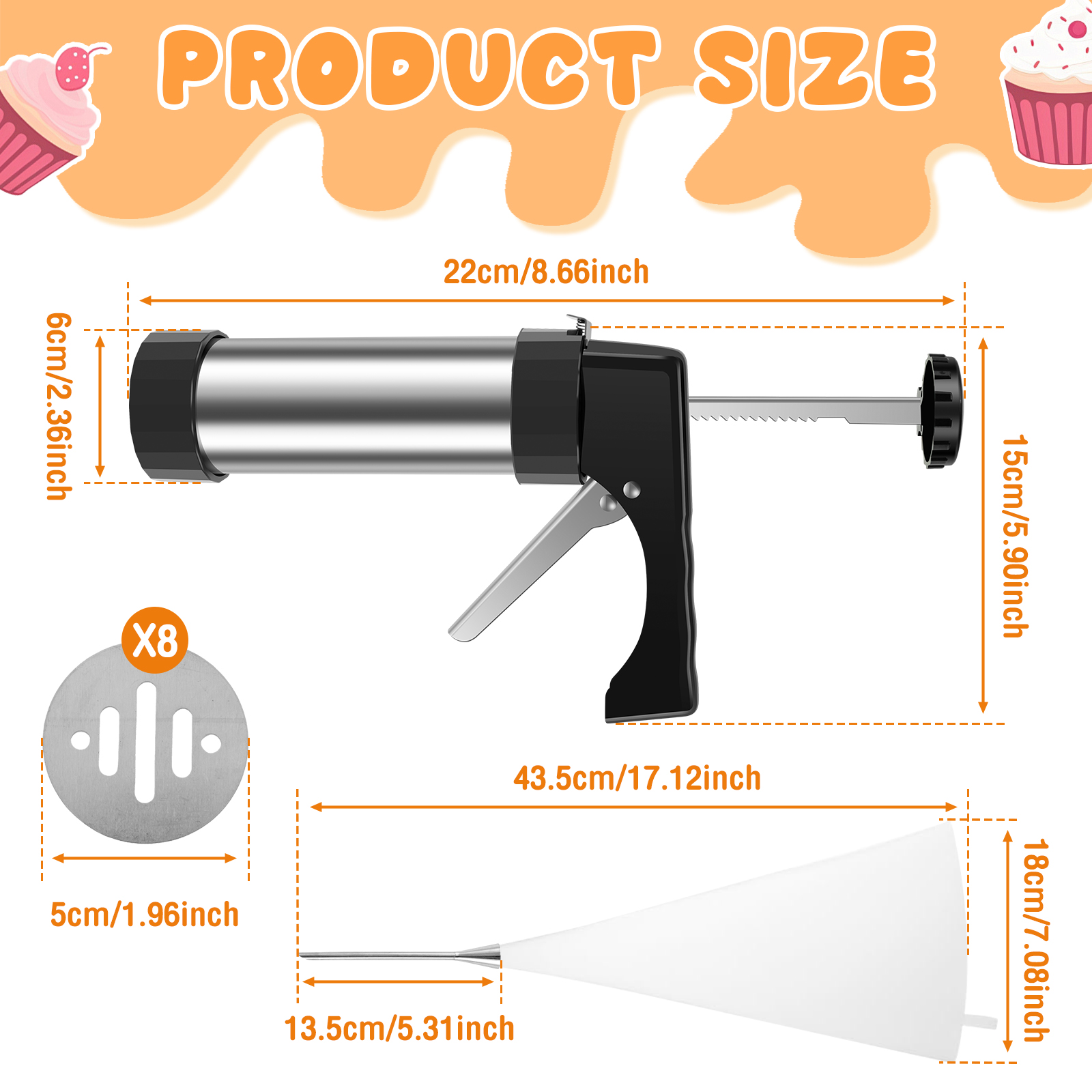 Stainless Steel Cookie Gun Chu - Churros Maker Gun incelemesi ve fiyatı