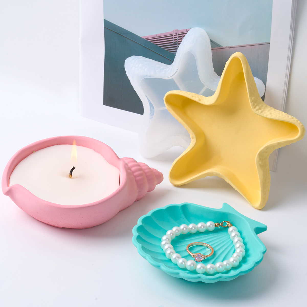DIY Concrete Starfish Starage  - Potsticker Mold incelemesi ve fiyatı
