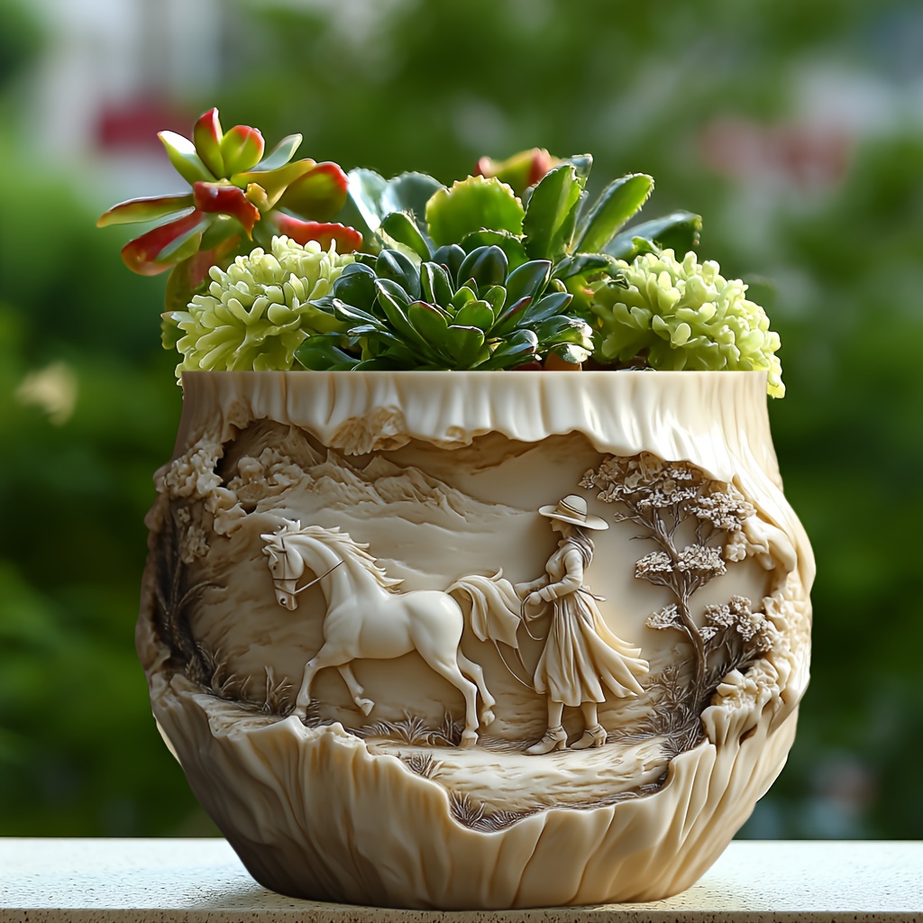 Beauty holding horse relief su - Potsticker Mold incelemesi ve fiyatı