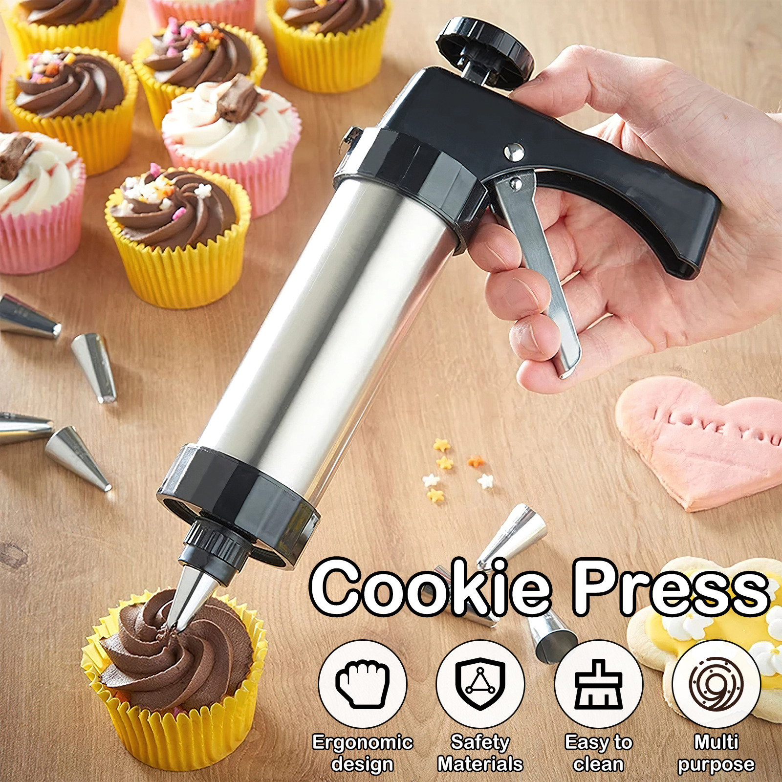 Christmas Cookie Press Gun and - Churros Maker Gun incelemesi ve fiyatı