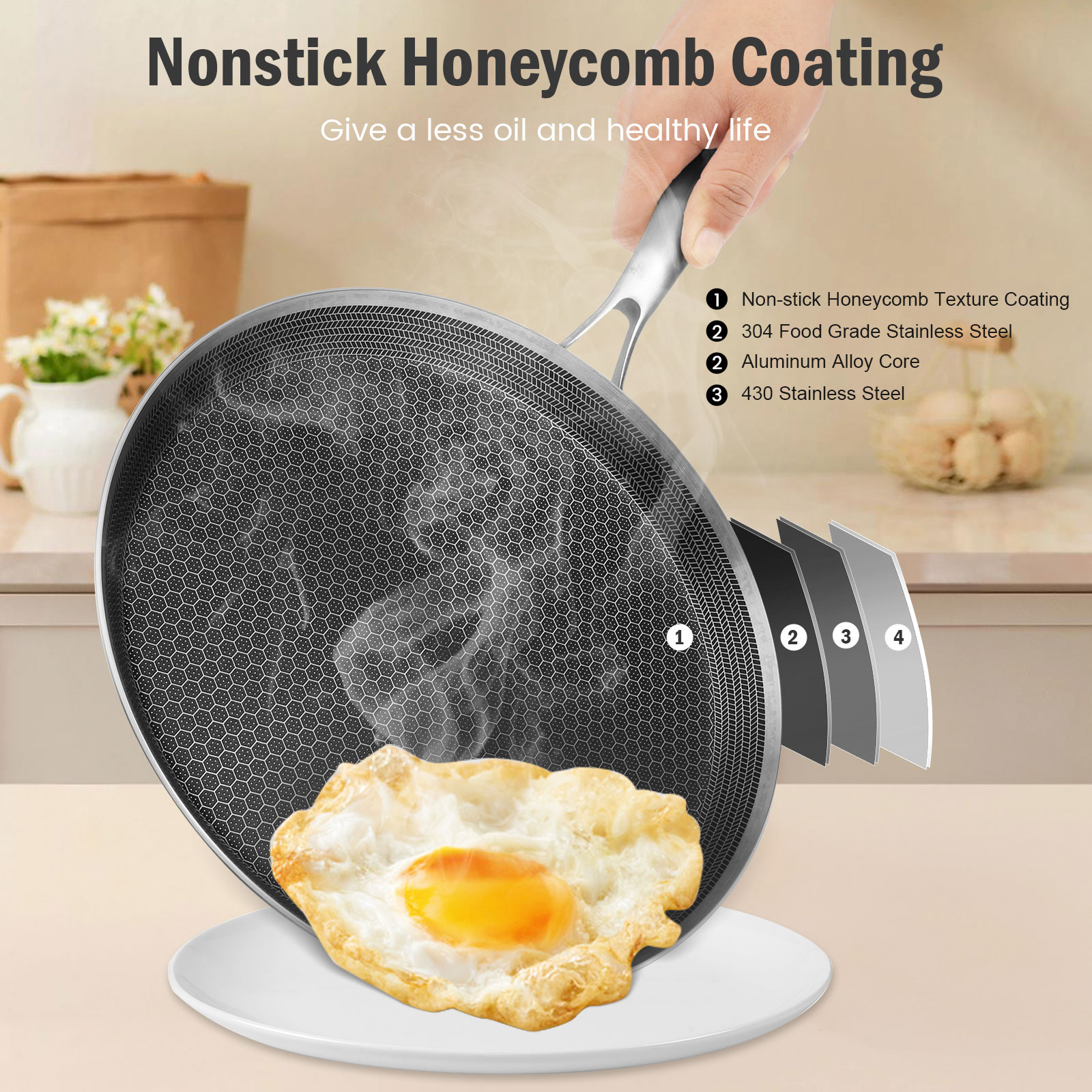 Stainless Steel Frying Pan Non - Danish Pancake Pan incelemesi ve fiyatı