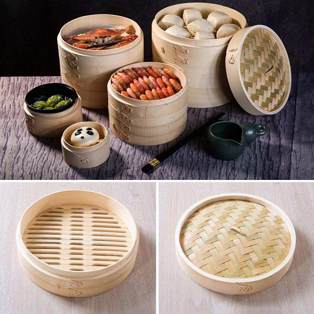 Bamboo Steamer Basket with Lid - Bao Steamer Bamboo incelemesi ve fiyatı