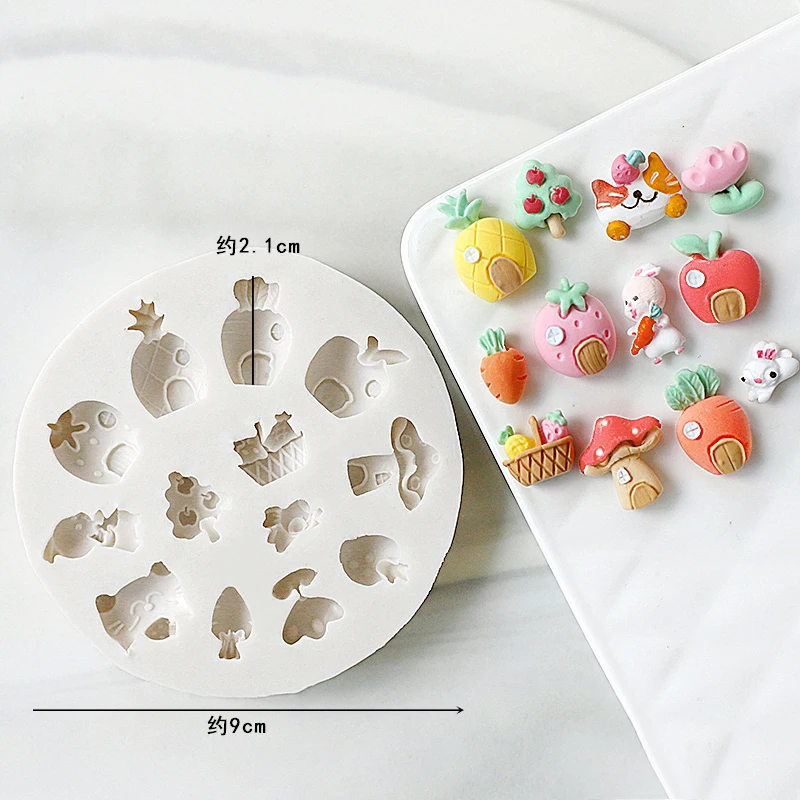 Cute Bunny Bear Carrot House S - Donut Mold Silicone incelemesi ve fiyatı
