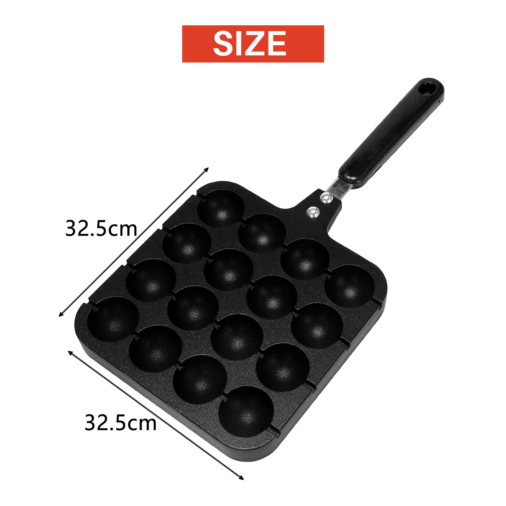 F-T 16 Holes Aluminum Takoyaki - Takoyaki Grill Plate incelemesi ve fiyatı