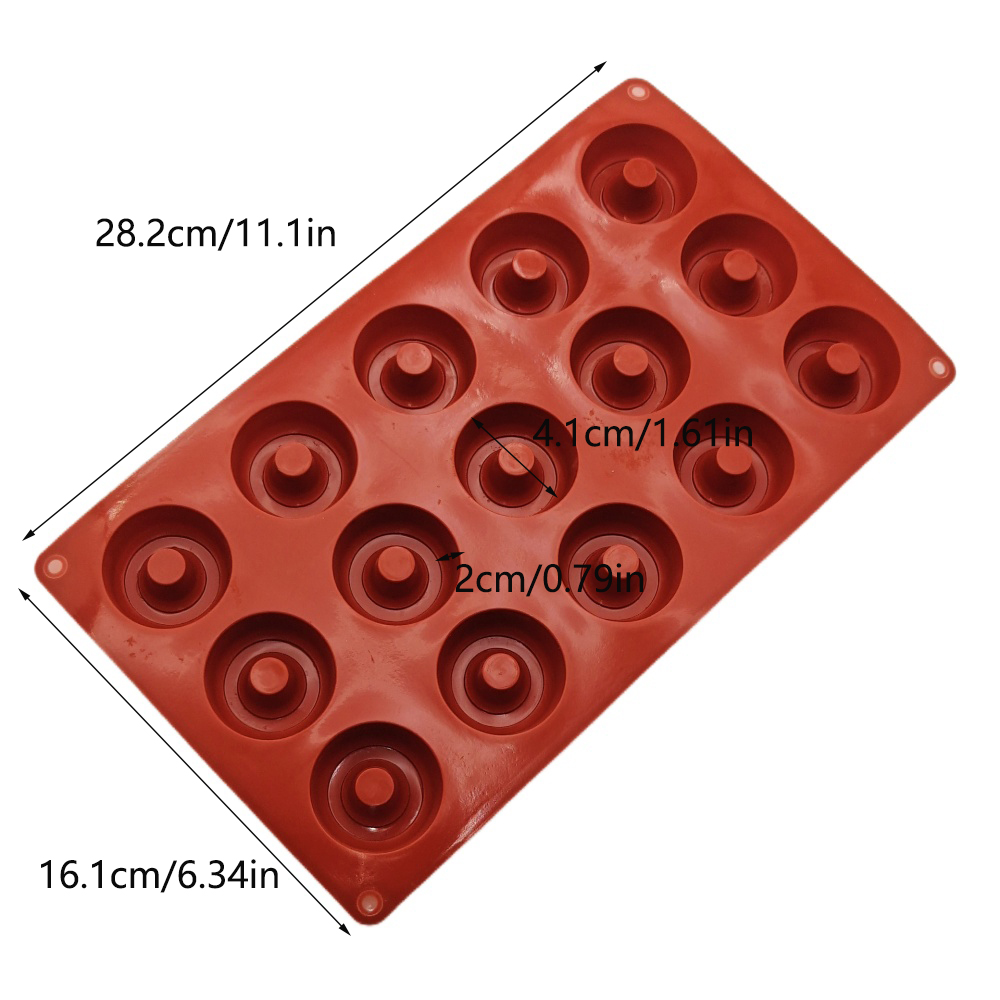 Hot Selling 15 Hole Wine Vorte - Donut Mold Silicone incelemesi ve fiyatı