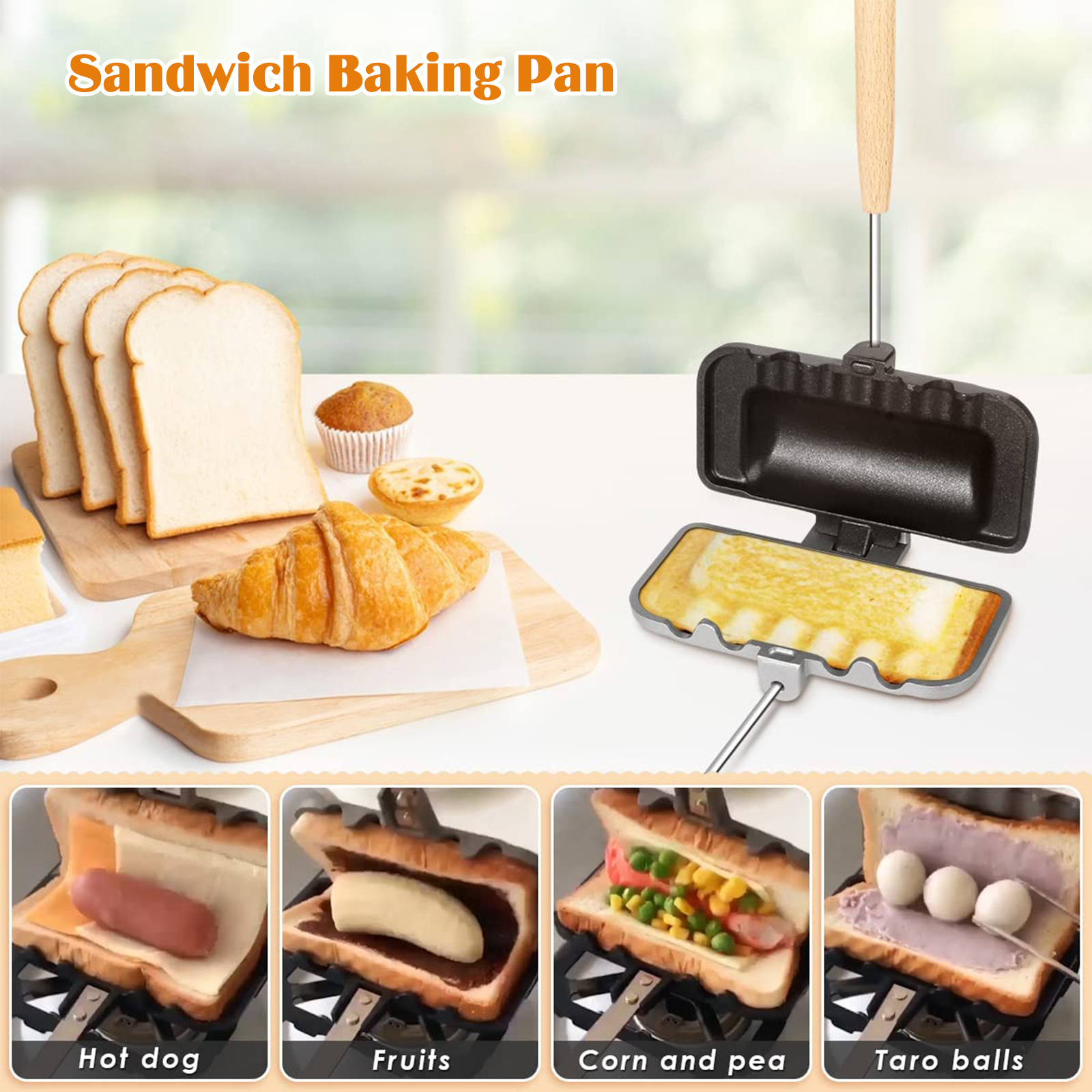 Double-Sided Sandwich Pan Non  - Hot Dog Press incelemesi ve fiyatı