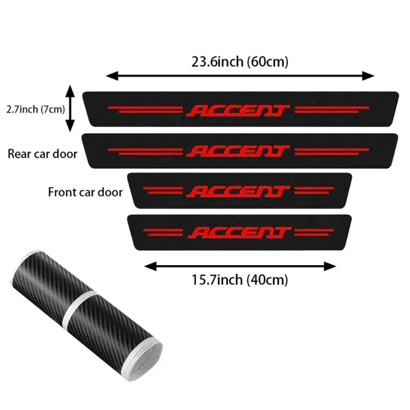Car Styling Door Threshold Sil - Crepe Pan Carbon incelemesi ve fiyatı