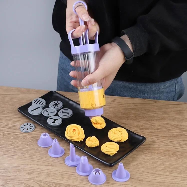DIY Manual Cookie Press Maker  - Churros Maker Gun incelemesi ve fiyatı