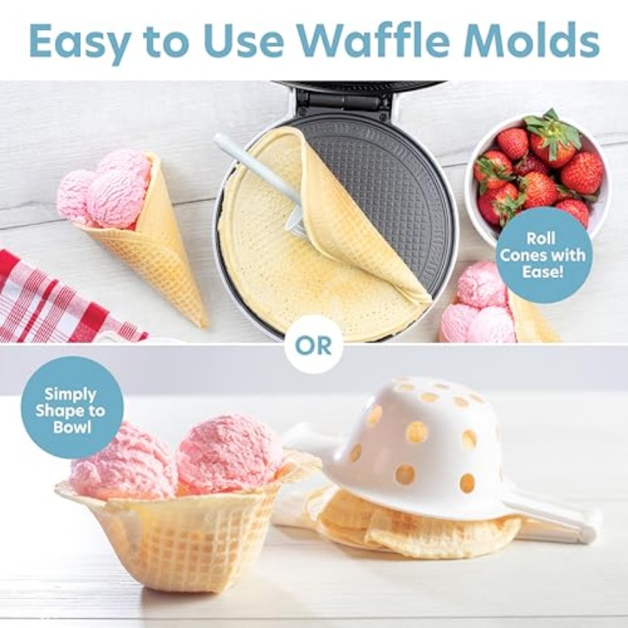 Waffle Cone and Ice Cream Bowl - Waffle Cone Maker incelemesi ve fiyatı