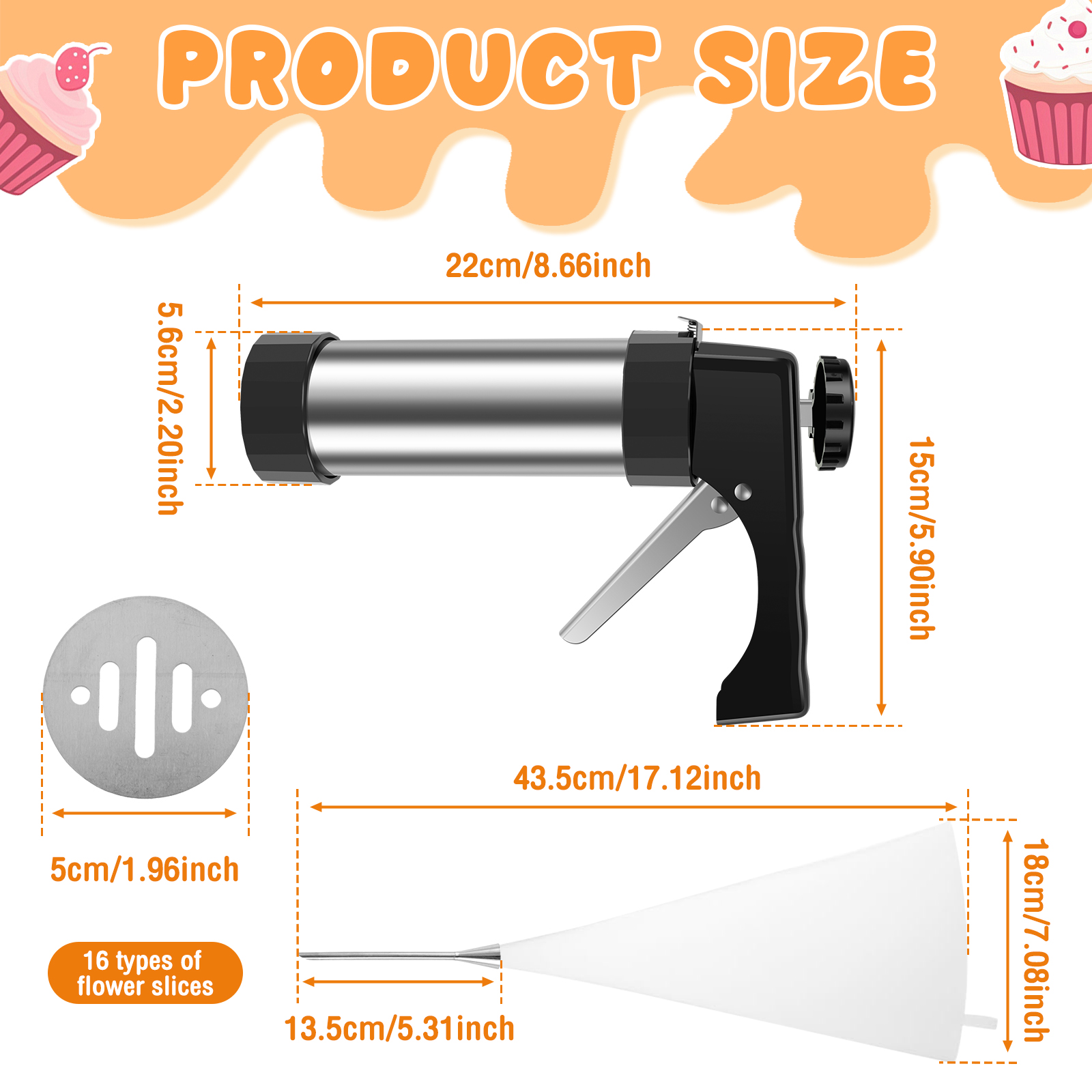 Cookie Press Gun Tips Set Stai - Churros Maker Gun incelemesi ve fiyatı