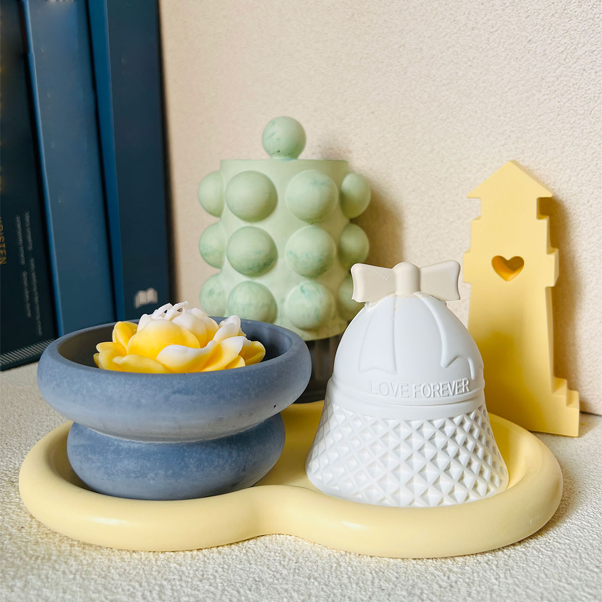 Bubble Jar Candle Vessel Concr - Donut Mold Silicone incelemesi ve fiyatı