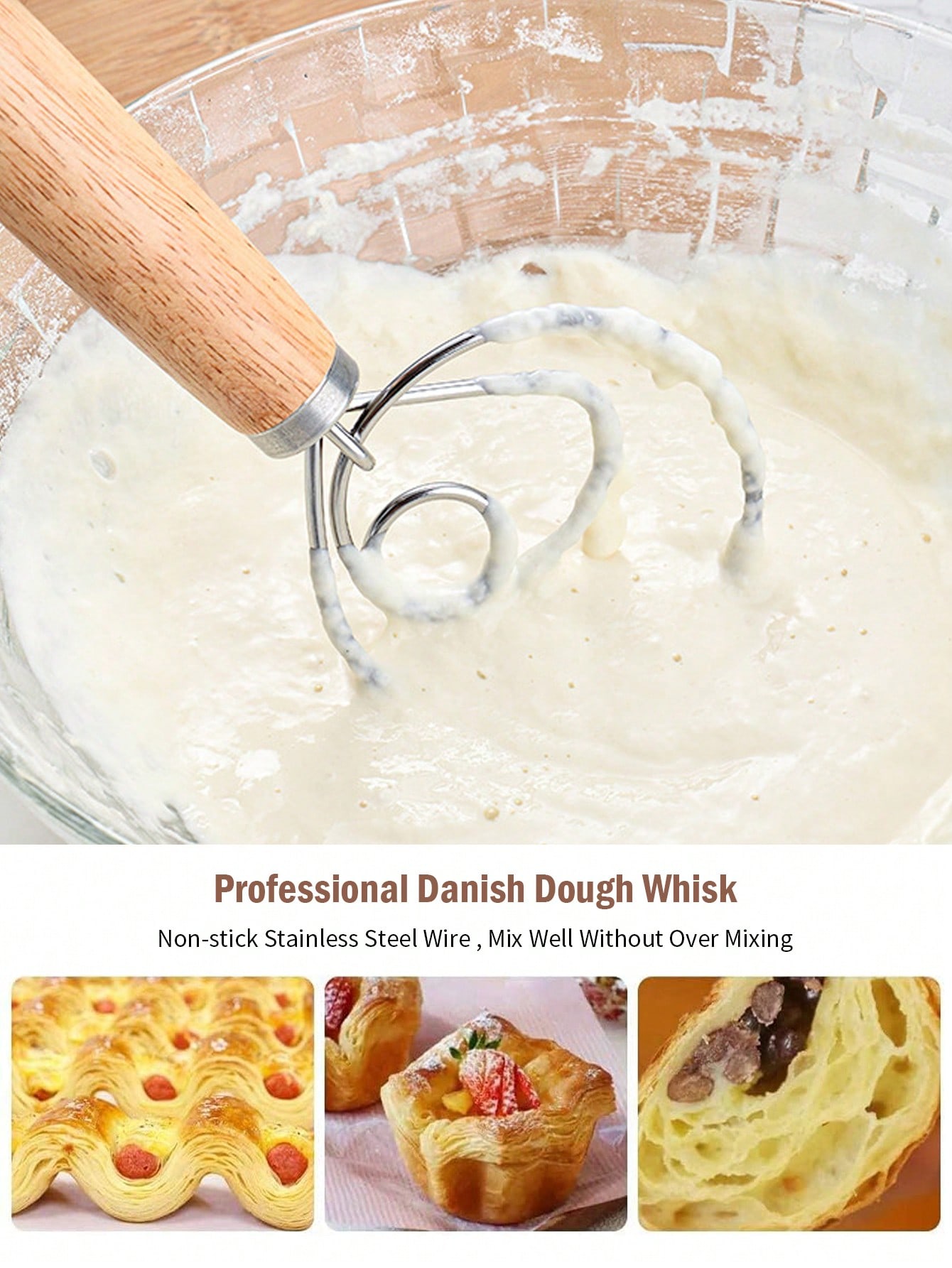 Danish Dough Whisk Stainless S - Danish Pancake Pan incelemesi ve fiyatı