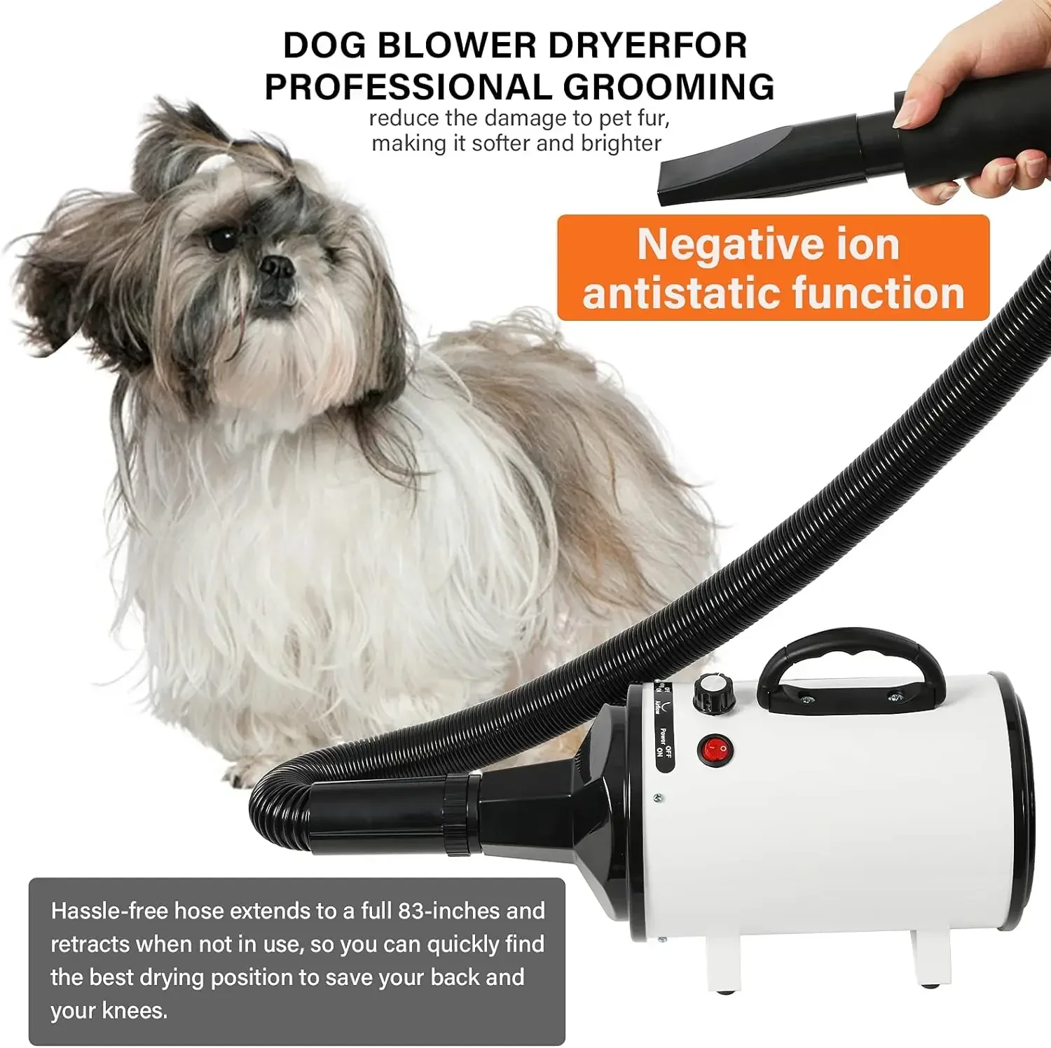2800W Pet Hair Dryer for Dogs  - Hot Dog Press incelemesi ve fiyatı