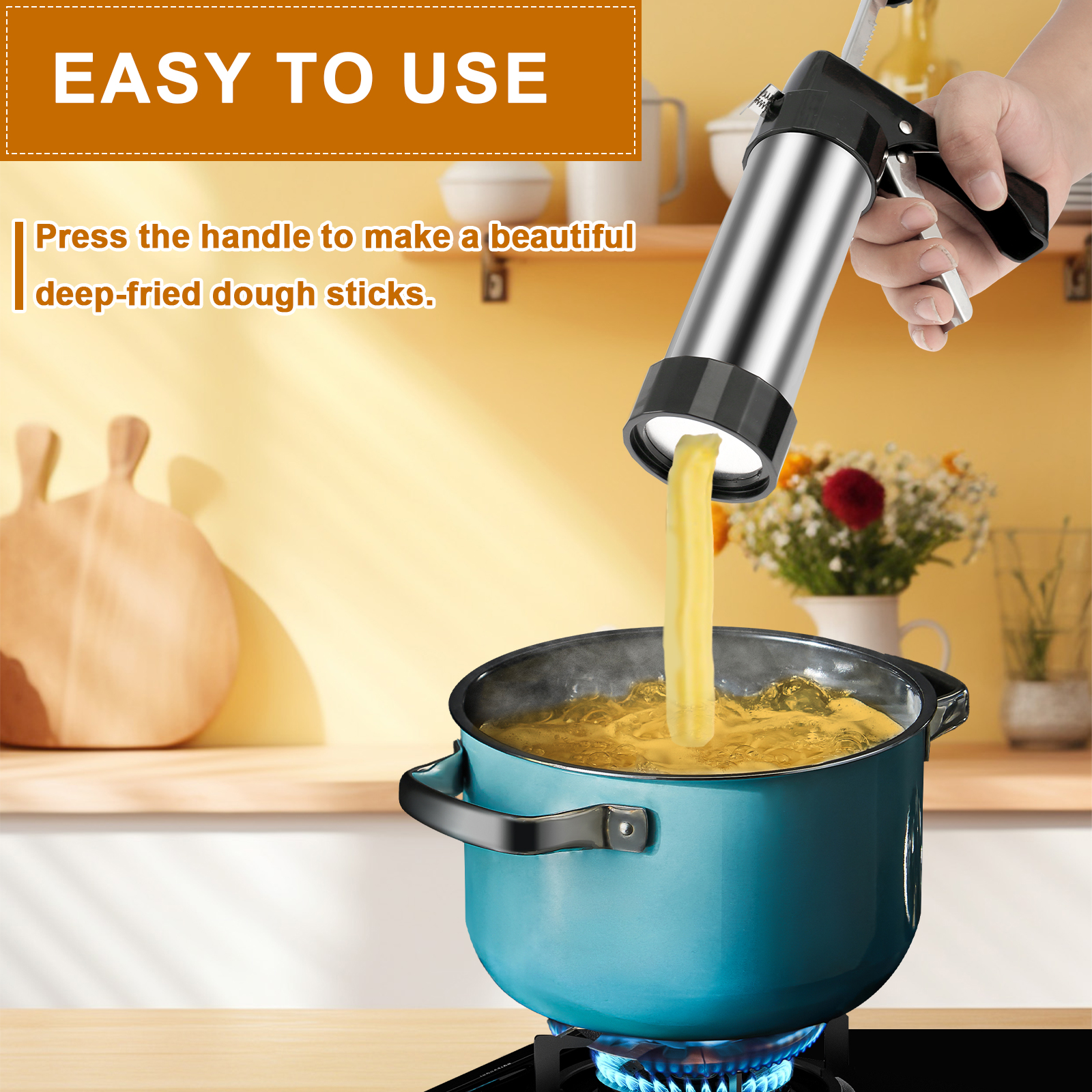 Cookie Press Gun Kit Stainless - Churros Maker Gun incelemesi ve fiyatı