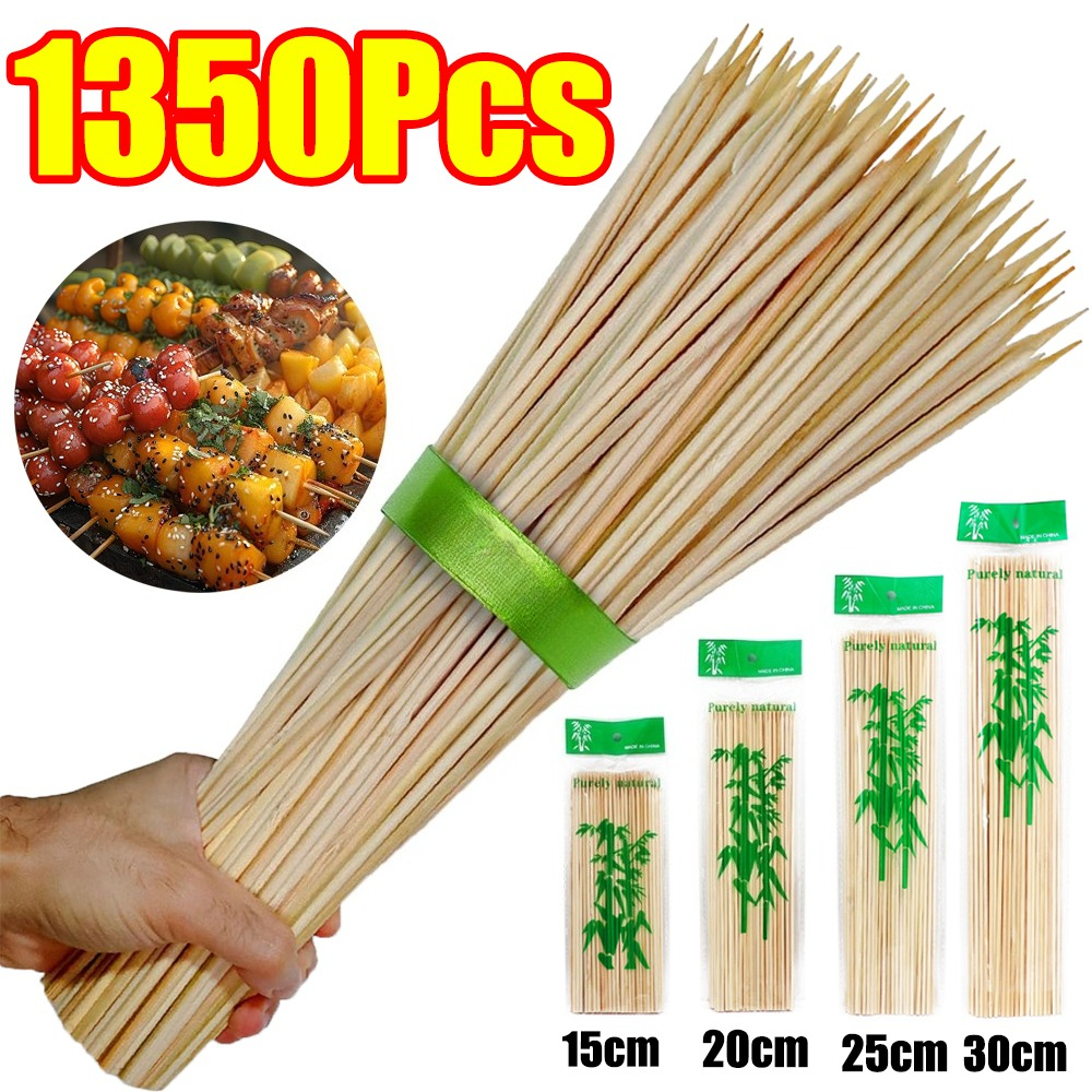 90-1350Pcs BBQ Bamboo Sticks D - Corn Dog Stick incelemesi ve fiyatı