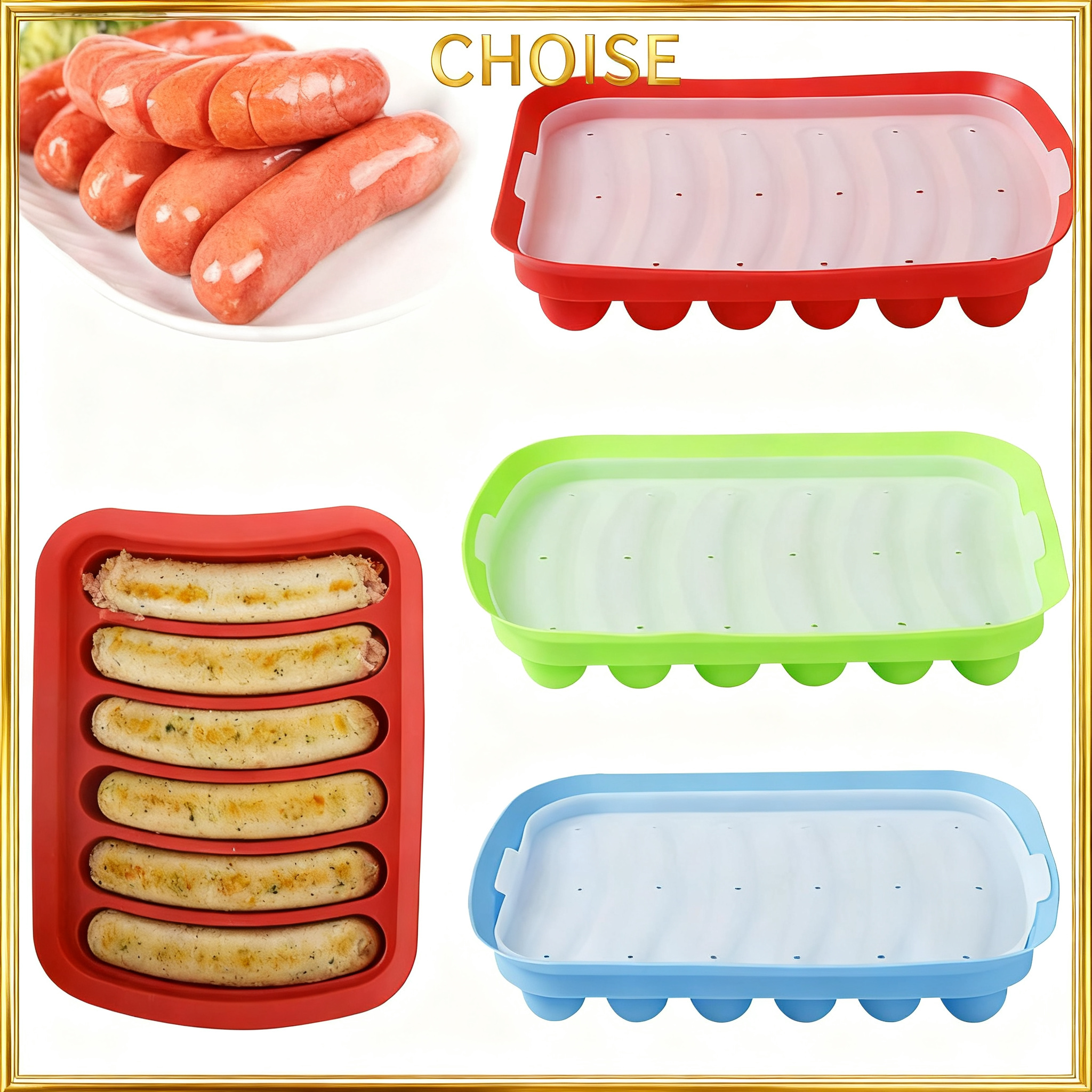Sausage Maker Mould 6 Grids Si - Hot Dog Press incelemesi ve fiyatı