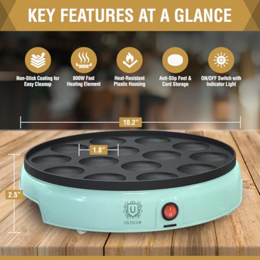 Mini Pancake Maker 14-Hole Ele - Mini Pancake Griddle incelemesi ve fiyatı