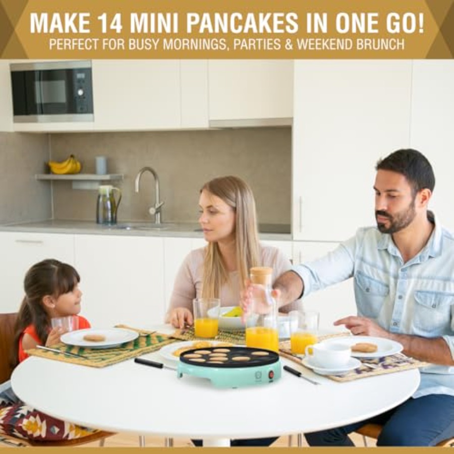 Mini Pancake Maker 14-Hole Ele - Mini Pancake Griddle incelemesi ve fiyatı