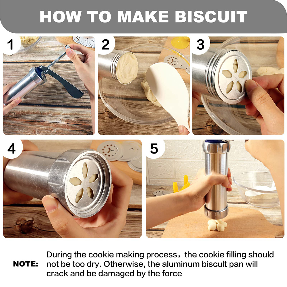 10/20pcs Aluminum Cookie Maker - Churros Maker Gun incelemesi ve fiyatı