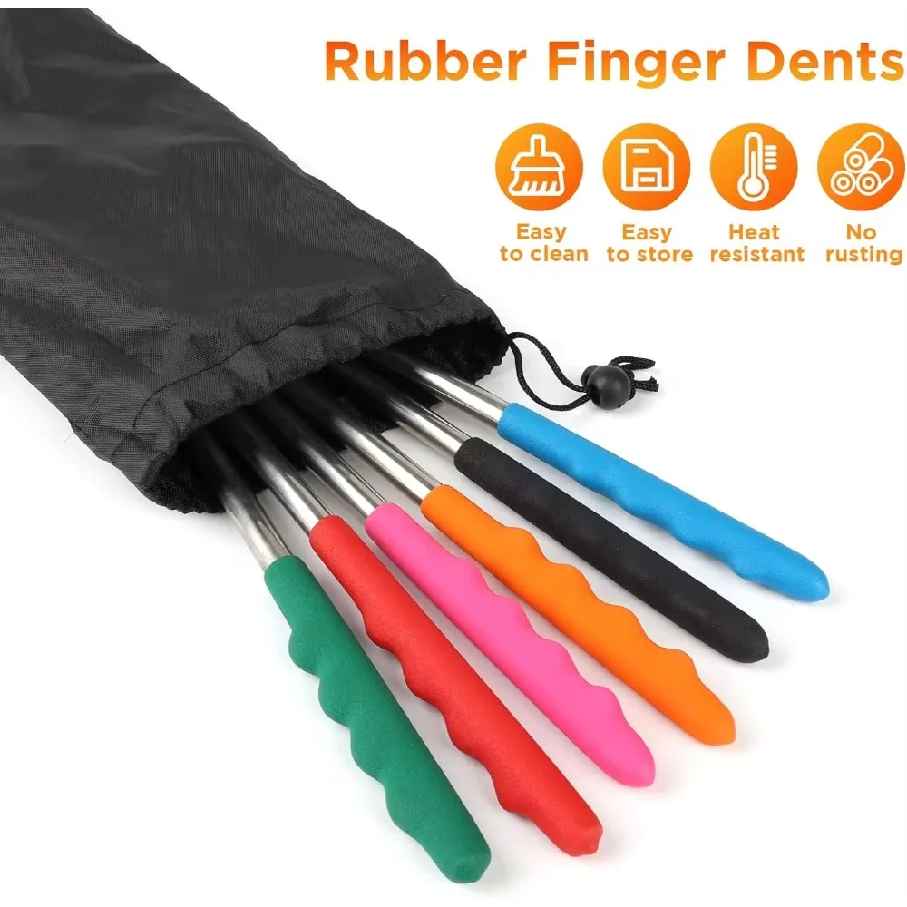 5/6/10pcs Telescopic BBQ Forks - Hot Dog Press incelemesi ve fiyatı