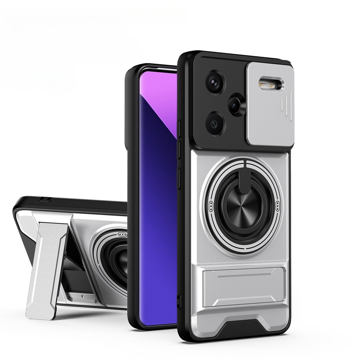 Lens Slide Camera Phone Case f - Taco Stand Holder incelemesi ve fiyatı