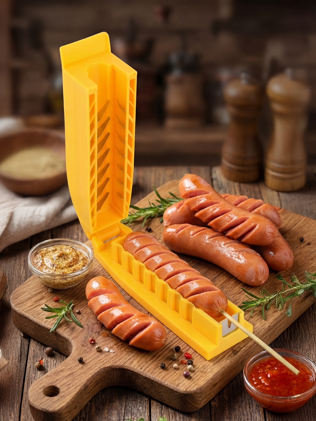 Manual Sausage Slicing Tool Re - Hot Dog Press incelemesi ve fiyatı