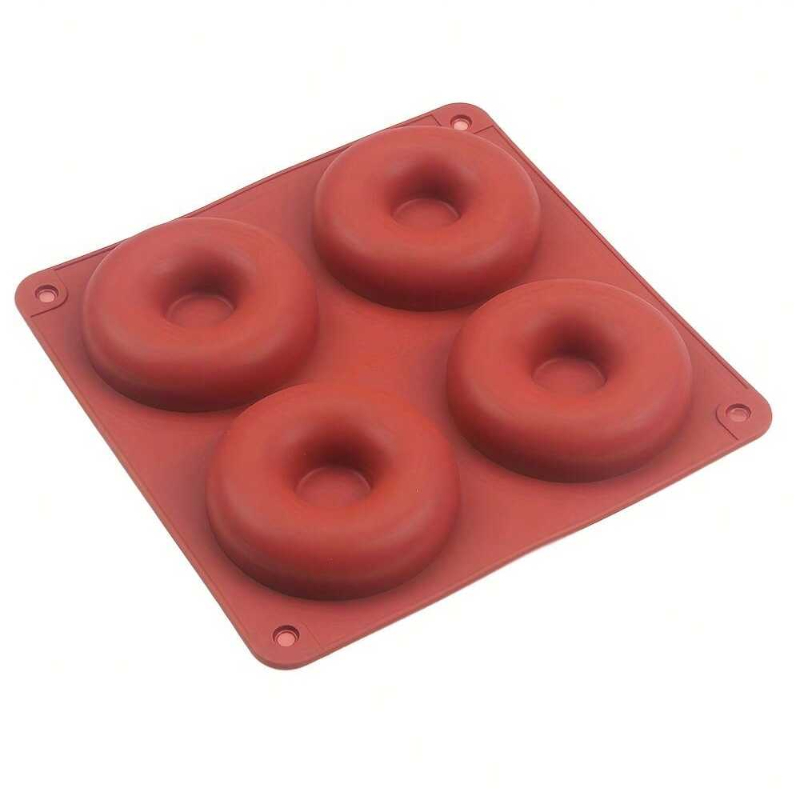 1PC 4 Holes Donut Silicone Mol - Donut Mold Silicone incelemesi ve fiyatı