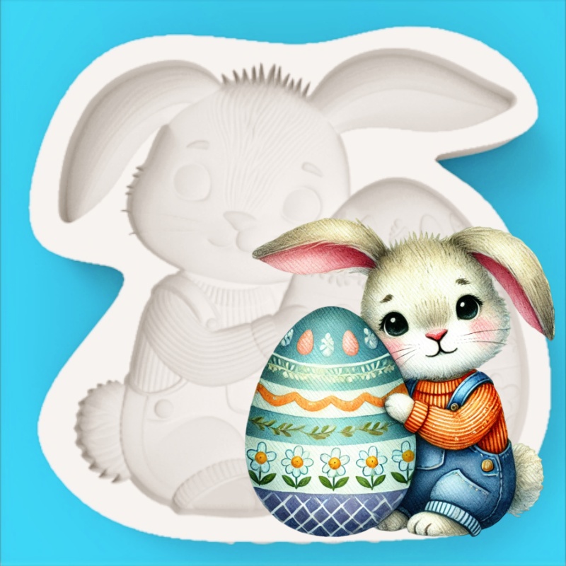 Easter Egg-Holding Bunny Silic - Bunny Cake Mold incelemesi ve fiyatı