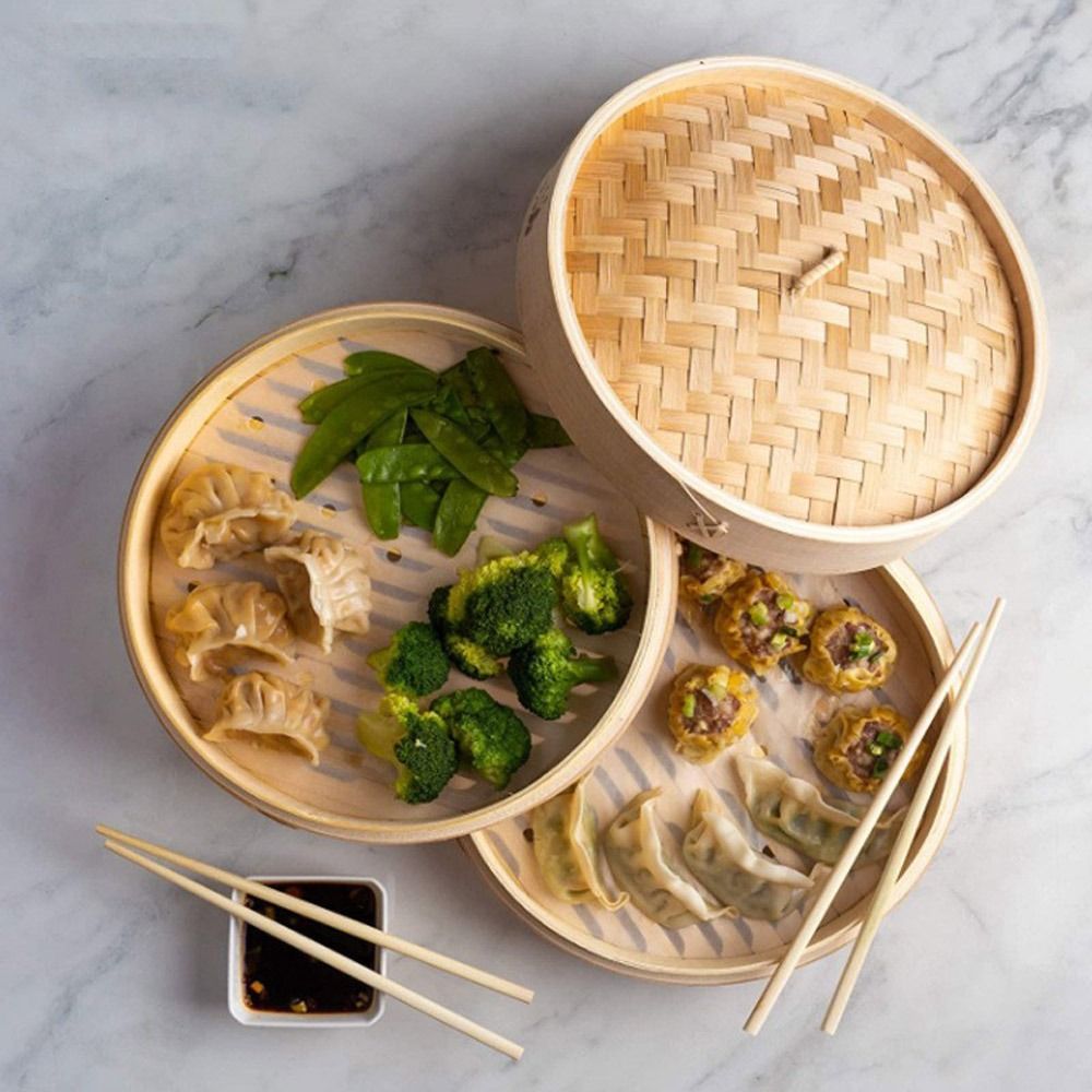 Bamboo Steamer Basket with Lid - Bao Steamer Bamboo incelemesi ve fiyatı